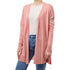 Cardigan rosa antico da donna Swish Jeans, Abbigliamento Donna, SKU c811000255, Immagine 0